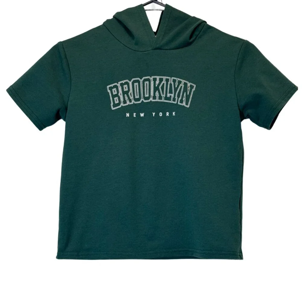 Boys Green  Matching Hoodie Set Size 7Y